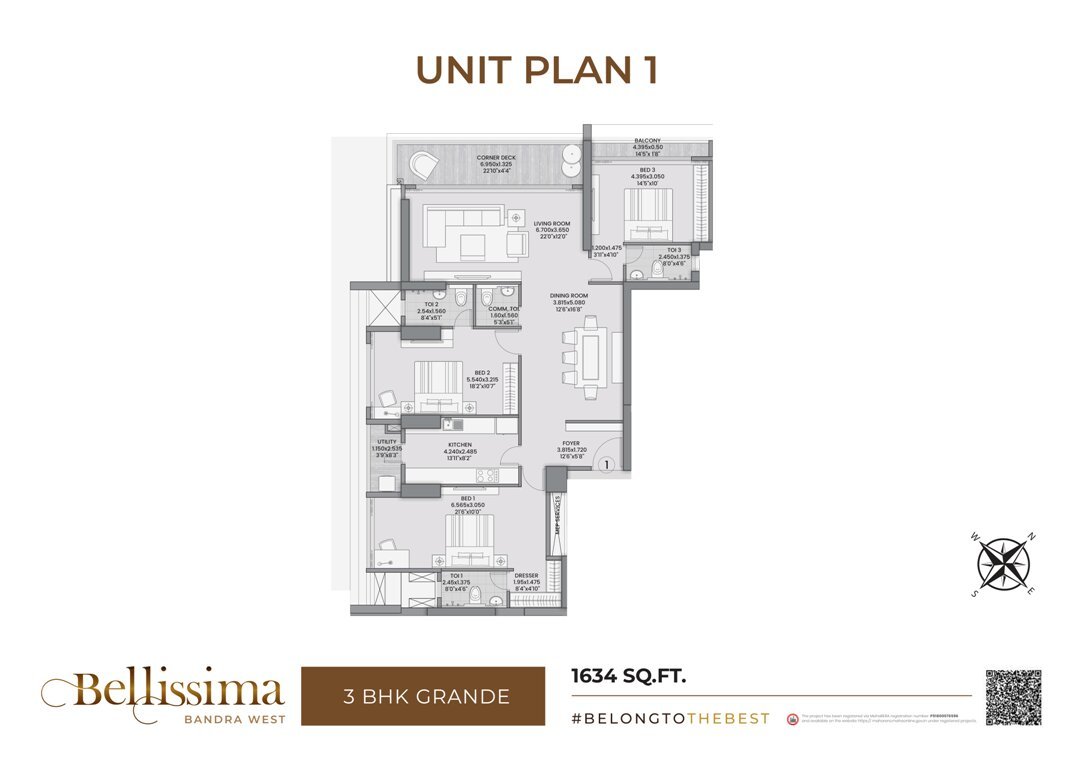 1634 sq ft plan